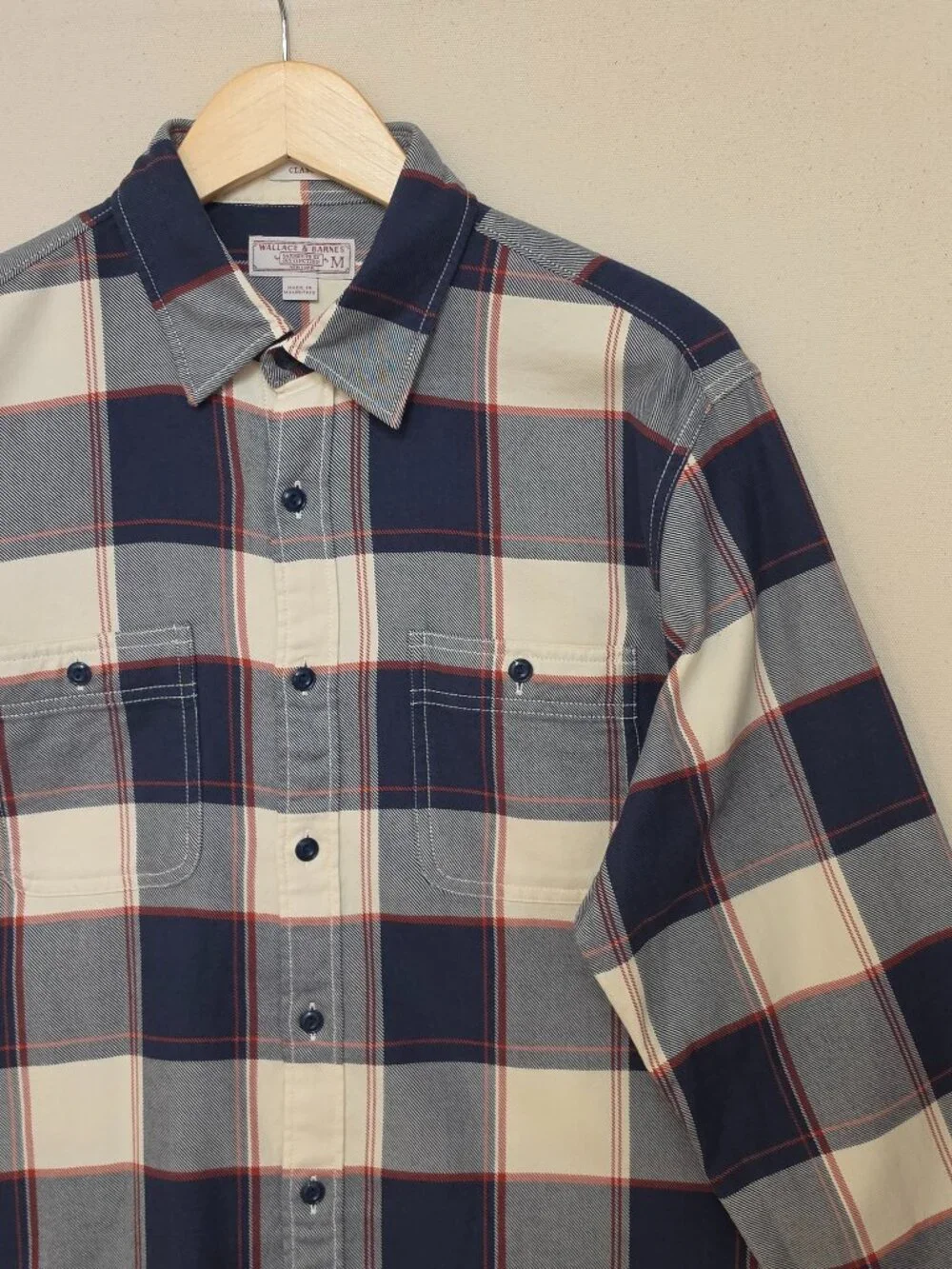 J. Crew Wallace & Barnes Flannel Button Down Classic M